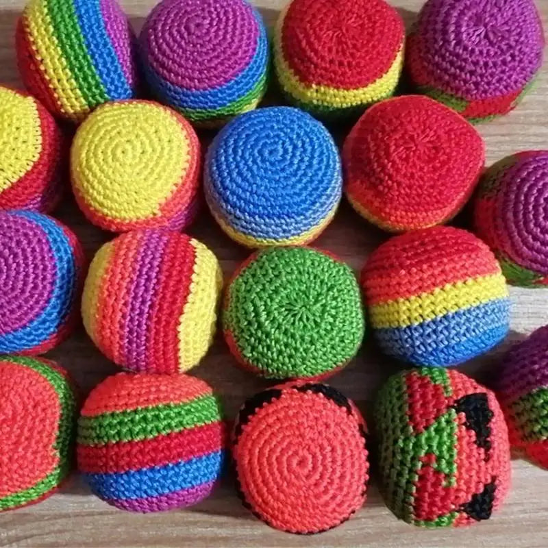 Soft Handmade Footbag Sacks Durable Sports Toy Activities