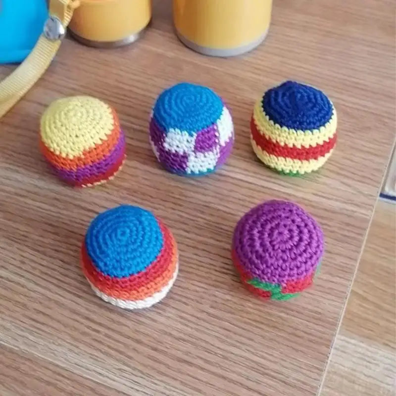 Soft Handmade Footbag Sacks Durable Sports Toy Activities